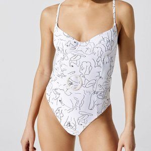 NWT WE WORE WHAT DANIELLE ONE PIECE SIZE MEDIUM